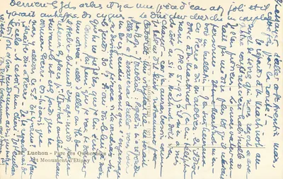 Luchon - Park Quincences i Pomnik Etigny — wydawca E.A.P. — Rewers