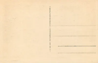 Luchon — Beeld van Rostand — uitgever C.4 des Arts Photomécaniques, Strasbourg — Achterkant