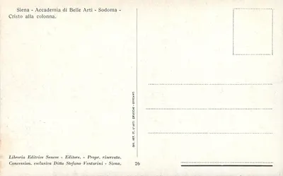 Siena — Accademia di Belle Arti — Sodoma — Chrystus na kolumnie — Rewers
