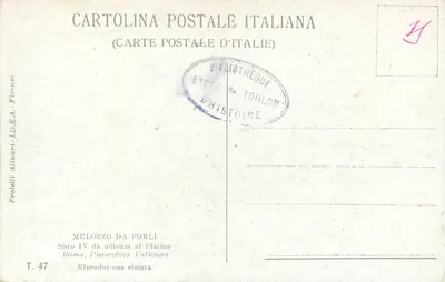 Sisto IV podczas audiencji na Palatynie — Fratelli Alinari, T. 47 — Rewers