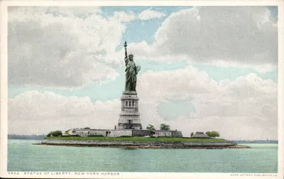 Estátua da Liberdade, Porto de Nova York — Detroit Publishing Co. n° 9693