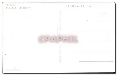 Vista de Caracas — 'El Pulpo' — Editor El Pulpo, n° 723 — Verso