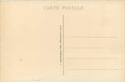 Góry Durolle — Thiérs — stare fabryki papieru timbrowanego — J. Gouttefangeas, Olliergues (P.-de-D.) — Rewers