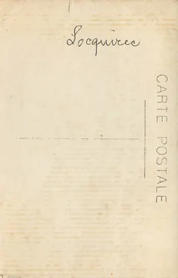 Dzieci przed drzewem — Locquisees — Kartka pocztowa — Rewers