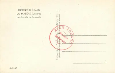 Góry Tarn — La Malène (Lozère) — Zawijaki drogi — Wydawnictwo Sztuki Podziemnej — Rewers