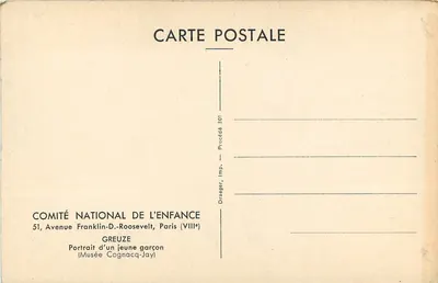 Retrato de um jovem menino — Museu Cognacq-Jay — Comitê Nacional da Criança, Paris — Verso