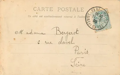 Avenue de Barbizon — Barbizon (S.-et-M.) — A. Siron, wyd., n°45 — Rewers