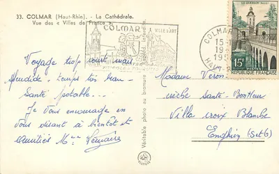 Colmar (Haut-Rhin) — Katedra — Centralny Interdepartamentalny Ośrodek Turystyki — Rewers
