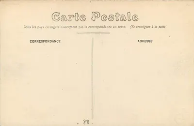 Chartres — Portal Guillaume — N° 66, wydane przez N. Jacquet — Rewers