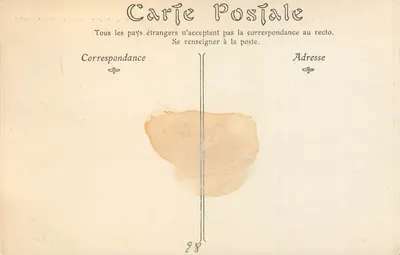 Chartres — Katedra, widok z Porte Guillaume — wydawca nieznany, nr 100 — Rewers