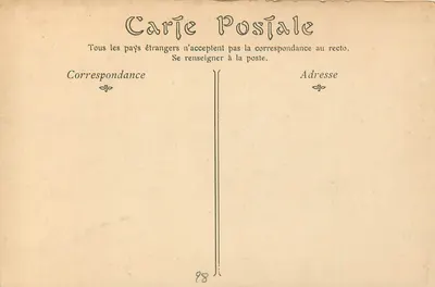 Chartres — Katedra, widok z Porty Guillaume — wydawca nieznany, nr 100 — Rewers