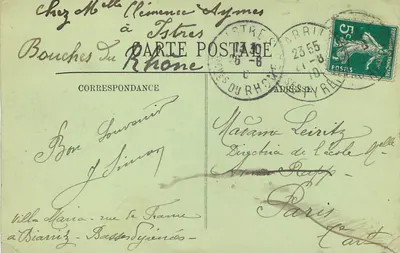 Blarritz — onde alla Côte des Basques — L.L. n°75 — Verso