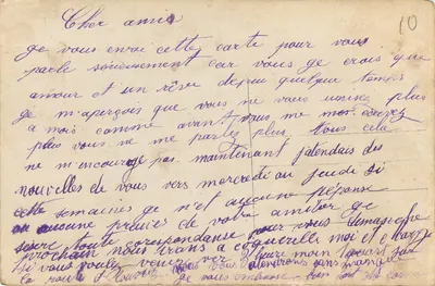 Uśmiechnięta kobieta trzymająca telegram — Poste du Bonheur, n°5034 — Rewers