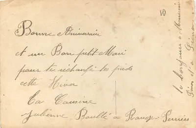 Anel de noivado, anel de promessa — Empli mon cœur d'une bien douce ivresse — editor Bellonc, n° 4058 — Verso
