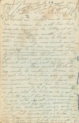 Dziecko w stroju marynarki — żołnierz na tle — J. M. Paris 128 — Rewers
