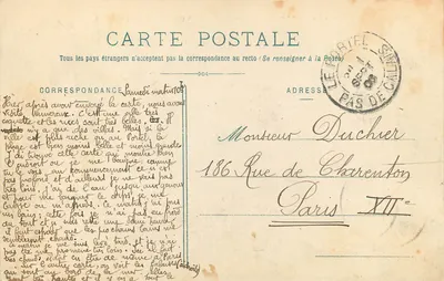 Le Portel — Widok plaży i Digue Carnot — L. D., B., 552 — Rewers