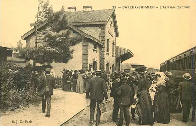 Cayeux-sur-Mer — A Chegada do Trem — B. J. C., Paris