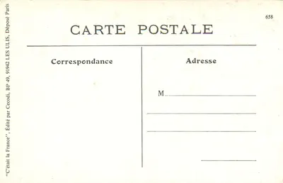 Cayeux-sur-Mer — A Chegada do Trem — B. J. C., Paris — Verso