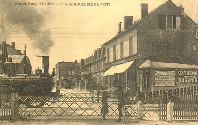Estação do Campo de Châlons - Entrada de MOURMELON-le-PETIT — Editor Guérin, n° 665