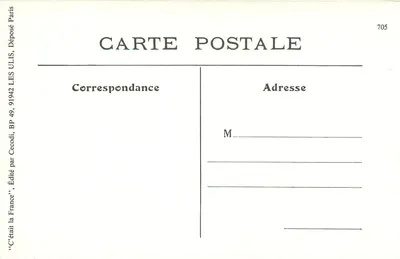 Gien (Loiret) — Fabricante de vassouras e seu tração — Editor: Cécodi, n° 705 — Verso
