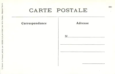 Cena do Centro - Preparativos para o Peneiramento do Trigo — Editor: C'était la France, n° 57 — Verso