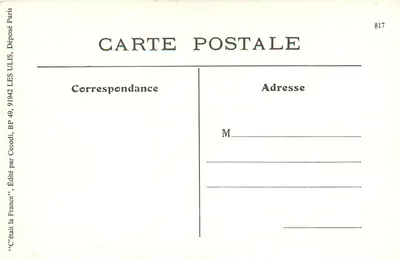 Balkenmakerij in de Bourgogne — Naigeon Chauntaul Geyhey-Ch — uitgever ULIS, n° 817 — Achterkant