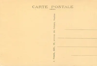 Saint-Martin-de-Ré — Porta de entrada da Citadela do Depósito dos Forçados — J. Nozals, Nantes — Verso