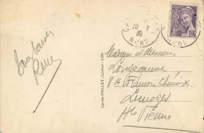 Cambrai - A Catedral e a Torre — Lucien Pollet, editor, n°32 — Verso