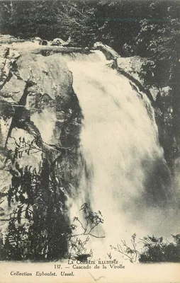 Cachoeira da Virolle — La Corrèze Illustrée, n°137 — Coleção Euboulet, Ussel
