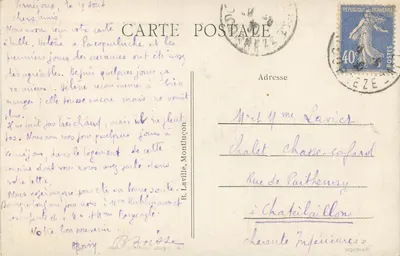 La Corrèze Pittoresque — La Route de Veix en perspectief op de Montagnes Monédières — 1952 — Achterkant