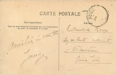 Les Orgues — Corrèze — Bort, editor desconhecido — Verso