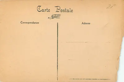 Bilhete postal antigo Zillebeke Tank Militaria — Verso