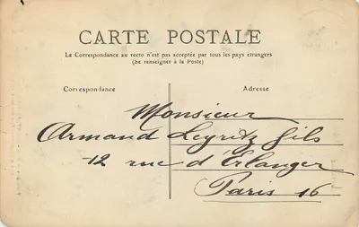 Brest — Fontanna Pamiątkowa Kobiety z Plébêns — La Bretagne, wydawca nr 329 — Rewers