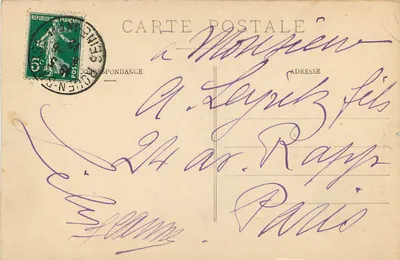 Notre-Dame de Bonsecours — Igreja de Bonsecours — Arredores de Rouen — C.P. - 625 — Verso