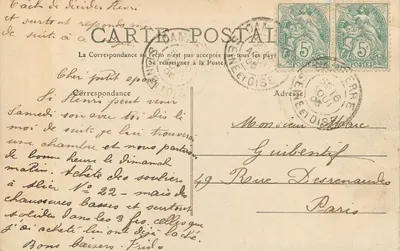 Vallei van Chevreuse — Panorama van Senlisse en Garnes — Onbekende uitgever, n° 27 — Achterkant