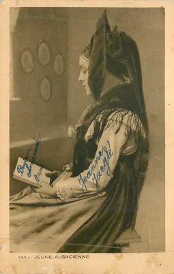 Jovem Alsaciana — Jeanne Faegle — Imp. Brau & Cie, Mulhouse-Dornach