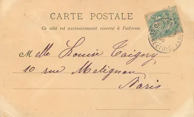 Vale de Cheyreuse — As Cataratas de Cernay — Editor RIVIERE, n°11 — Verso