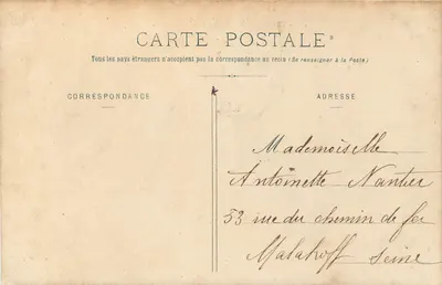 Versailles - Vista geral do Castelo — Editor desconhecido, n° 167 — Verso