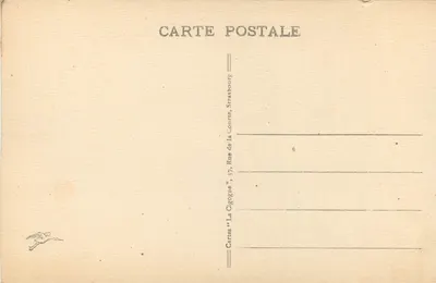 Jezioro Białe (wys. 1050 m.) — Skalista Hans — Karty 'La Cigogue', Strasbourg — Rewers