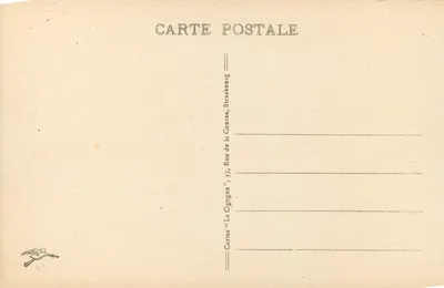 Arredores de GÉRARDMER — Vale dos Lagos de RETOURNEMER e de LONGEMER — Editor: Cartas « La Cigogne », Strasbourg — Verso