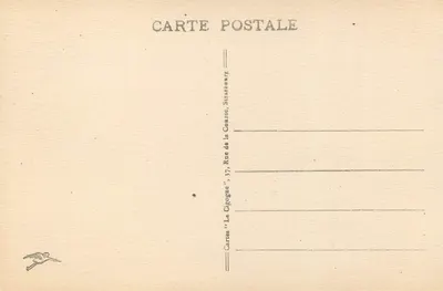 Gérardmer - Le Lac — widok jeziora z łodzią — wydawca Cartes 'La Cigogne', Strasbourg — Rewers