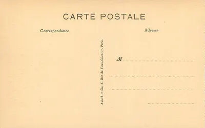 Ziekenhuis van de Zusters van de Caritas van Nevers — Dood van Bernadette — Uitgever Aulard & Cie, Parijs — Achterkant