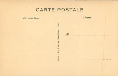 La Bienheureuse Bernadette przed umieszczeniem w chrzcie — Maison Mère Sœurs de la Charité de Nevers — Reprod. interd. — Rewers