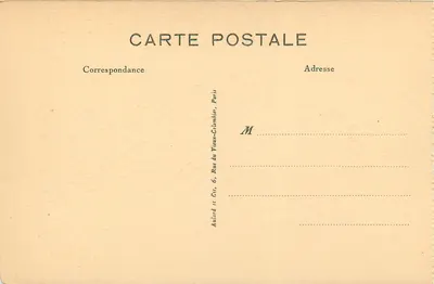 Święta Bernadetta w jej chrzcie — Maison Mère Sœurs Charité de Nevers — Reprod. interd. — Rewers