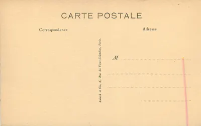 Mutterhaus der Schwestern der Caritas von Nevers — Die Selige Bernadette in ihrer Schreine — Verlag Aulard et Cie, Paris — Rückseite