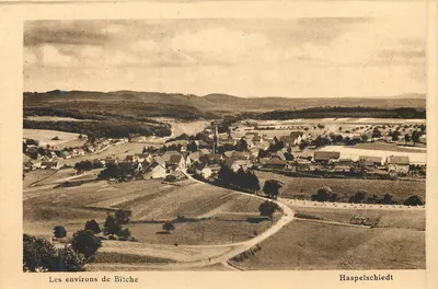 Os arredores de Bitche — Haspelschiedt — Imp. d'Art Hélías, Bitche