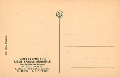 Bebê nu deitado — pastel de Cécile Douard — editor N.ELS, número de série não visível — Verso
