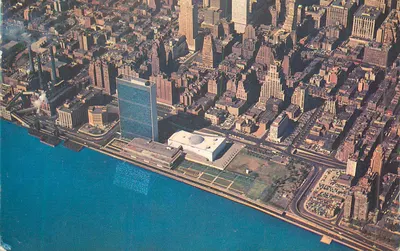 Vista aérea de Midtown Manhattan — Nações Unidas — Editor Color Picture Publishers, Inc.
