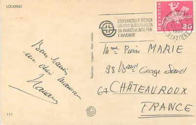 Locarno — Port avec bateaux et montagnes — Realcolor - Ripr. vietata 111 — Rewers