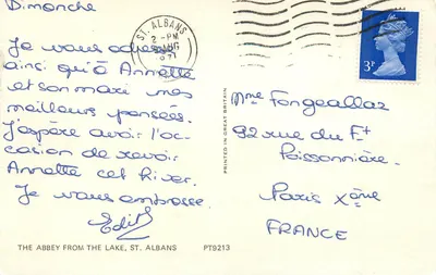Abbaye de St Albans — widok z jeziora — The Abbey from the Lake, St. Albans — PT9213 — Rewers